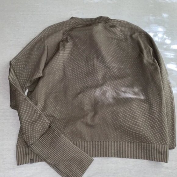 Lululemon Rest Less Pullover Textured Mink SZ 12 - Picture 6 of 8
